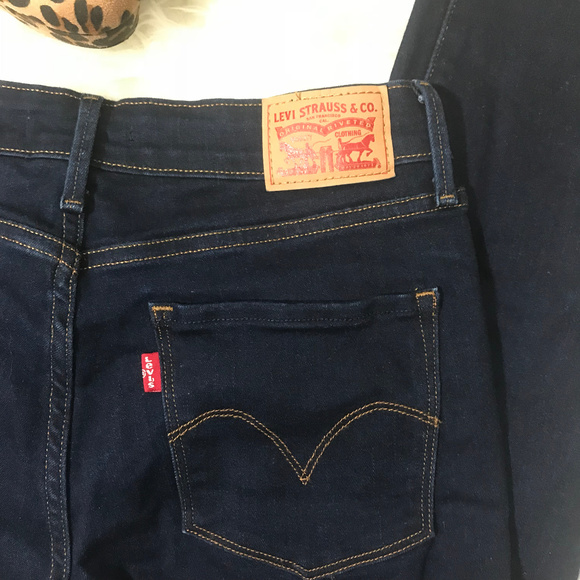 Levis Womens Mid Rise Skinny Jeans Sz 8 (Z02) - Picture 4 of 5